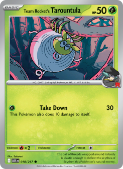 Team Rocket's Tarountula ASC 018