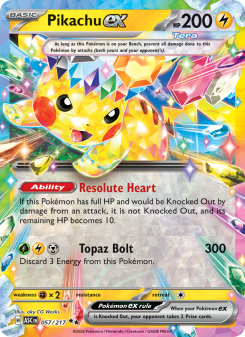 Pikachu ex ASC 057