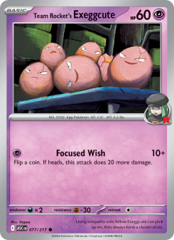 Team Rocket's Exeggcute ASC 077