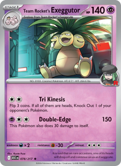 Team Rocket's Exeggutor ASC 078