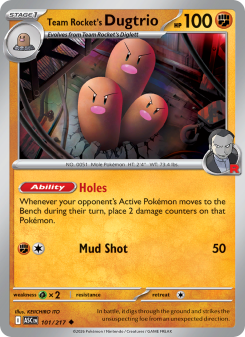 Team Rocket's Dugtrio ASC 101