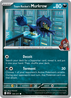 Team Rocket's Murkrow ASC 126