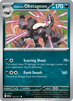 Galarian Obstagoon ASC 132