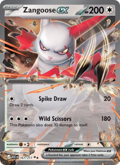 Zangoose ex ASC 167