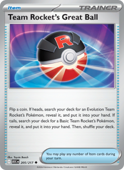 Team Rocket's Great Ball ASC 205