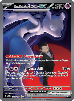 Team Rocket's Mewtwo ex ASC 281