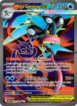 Mega Greninja ex #100 — Caos Nascente