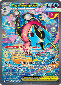 Mega Greninja ex #116 — Caos Nascente