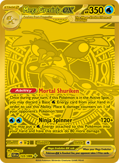 Mega Greninja ex #122 — Caos Nascente