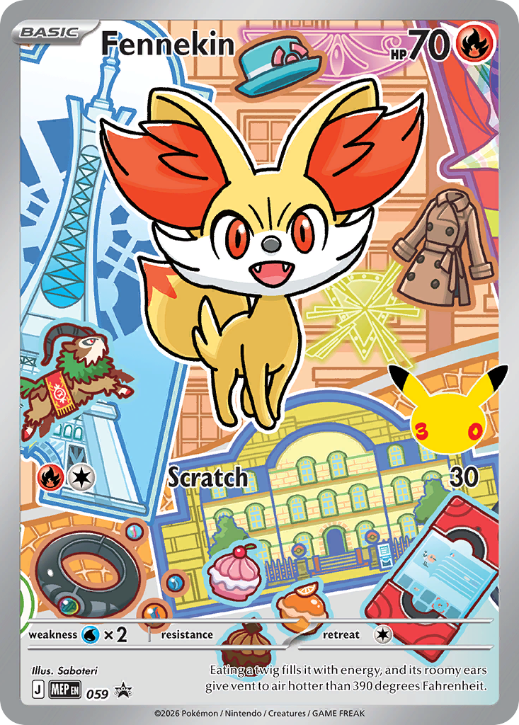 Fennekin — Black Star Promo Mega