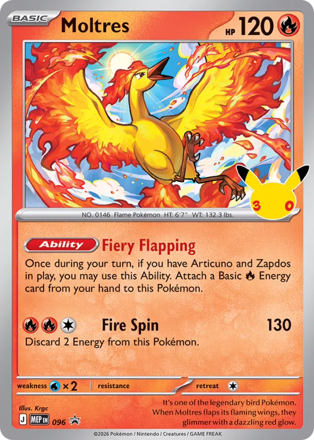 Moltres — Black Star Promo Mega