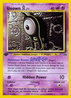 Unown [A] NEO2 33
