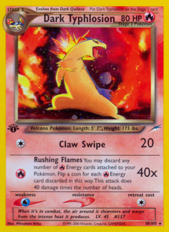 Dark Typhlosion NEO4 10