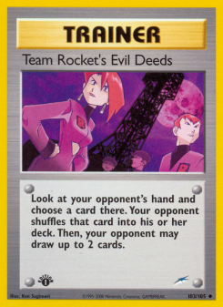 Team Rocket's Evil Deeds NEO4 103