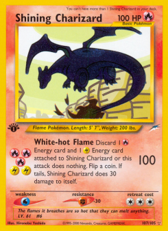 Shining Charizard NEO4 107
