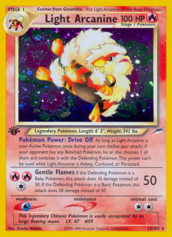 Light Arcanine NEO4 12