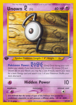 Unown [G] NEO4 27