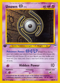 Unown [H] NEO4 28