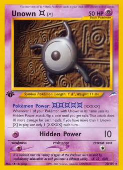 Unown [X] NEO4 30