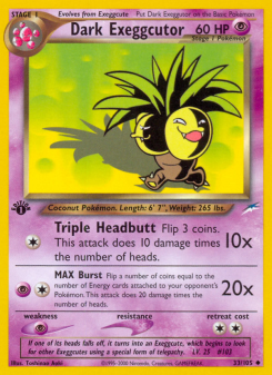 Dark Exeggutor NEO4 33