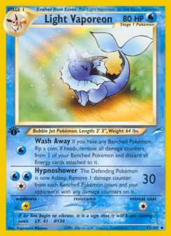 Light Vaporeon NEO4 52