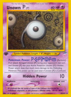Unown [P] NEO4 58