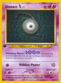 Unown [Z] NEO4 60