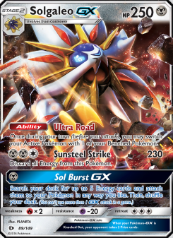 Solgaleo GX SUM 89