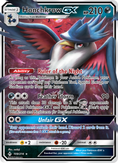Honchkrow GX UNB 109