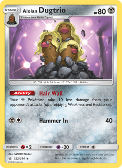 Alolan Dugtrio UNB 122