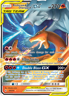 Reshiram & Charizard GX UNB 20