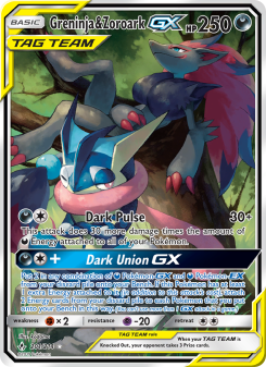 Greninja & Zoroark GX UNB 201