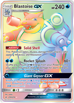 Blastoise GX UNB 218
