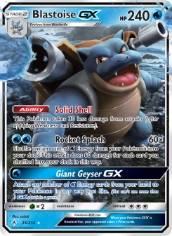 Blastoise GX UNB 35