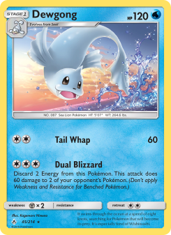 Dewgong UNB 45