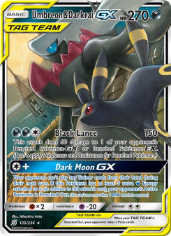 Umbreon & Darkrai GX UNM 125