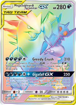 Mega Sableye & Tyranitar GX UNM 245