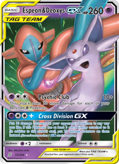 Espeon & Deoxys GX UNM 72
