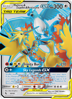 Moltres & Zapdos & Articuno GX HIF 66