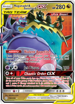 Naganadel & Guzzlord GX CEC 158