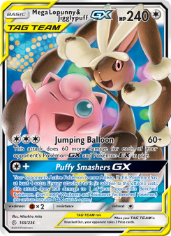 Mega Lopunny & Jigglypuff GX CEC 165