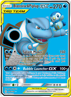 Blastoise & Piplup GX CEC 214