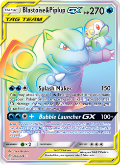 Blastoise & Piplup GX CEC 253