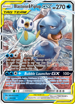 Blastoise & Piplup GX CEC 38