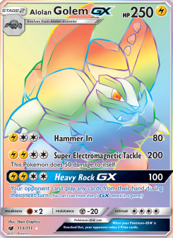 Alolan Golem GX CIN 113