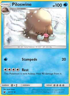 Piloswine CIN 20
