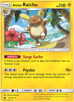 Alolan Raichu CIN 31