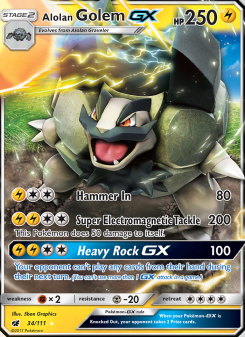 Alolan Golem GX CIN 34