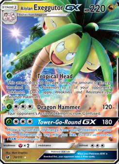 Alolan Exeggutor GX CIN 74