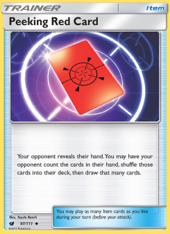 Peeking Red Card CIN 97